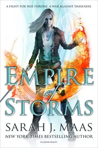 Book cover of Empire of Storms by Sarah J. Maas