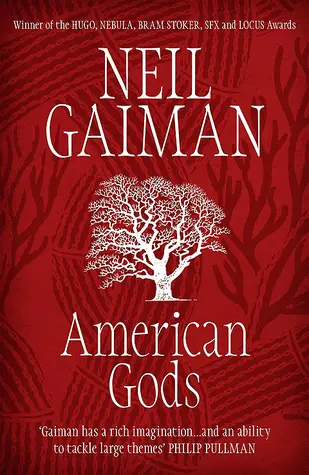 Book cover of American Gods by Neil Gaiman